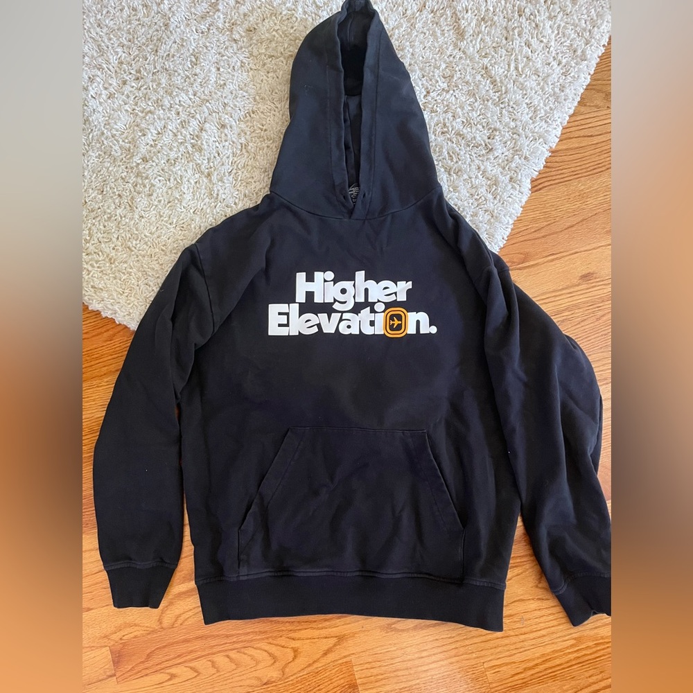 Black overtime Higher Elevation Hoodie size L great condition